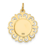 St. Christopher Medal Charm in 14K Yellow Gold - Roxx Fine Jewelry